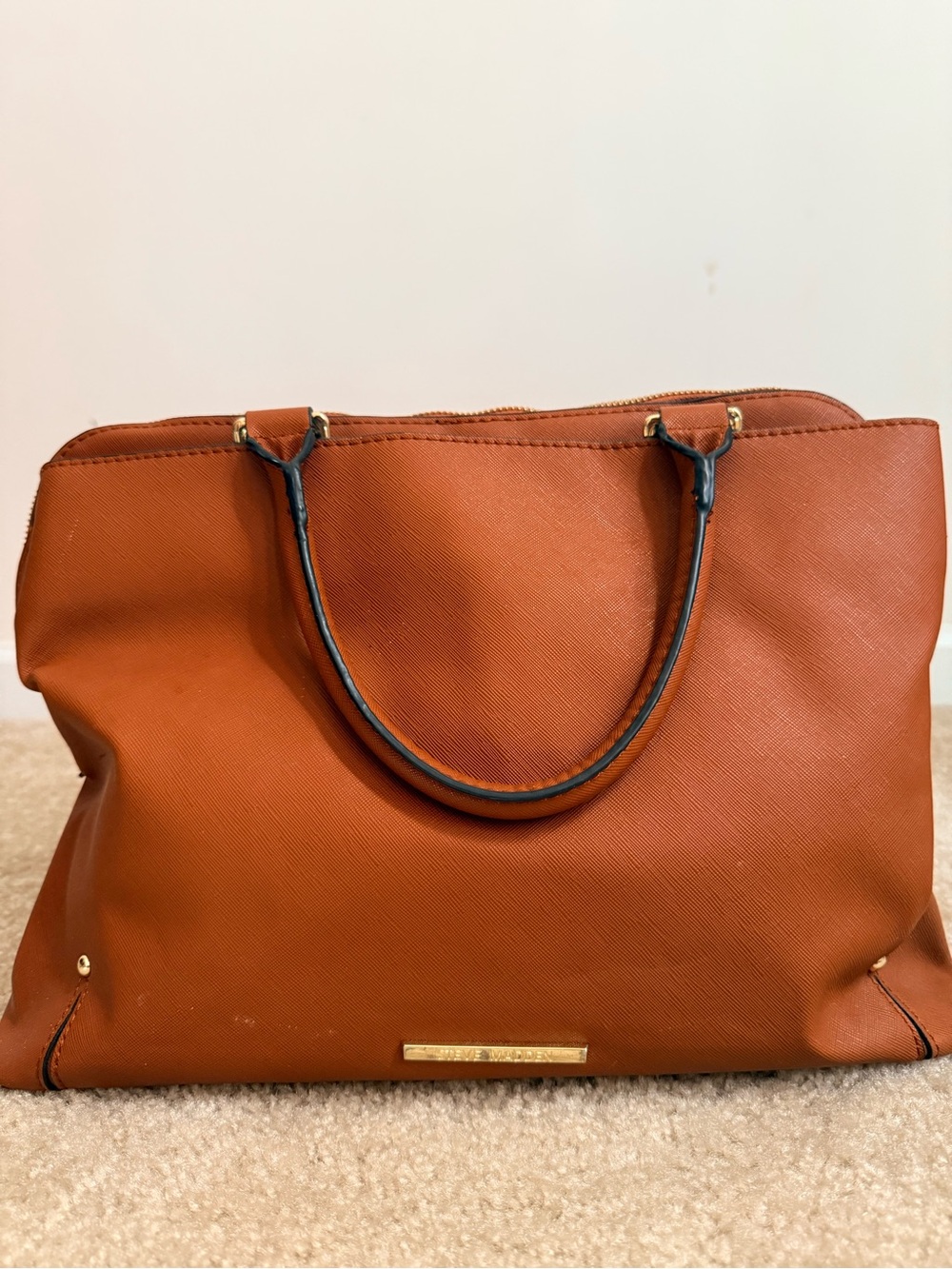Women’s Structured Tote Bag in Burnt Orange